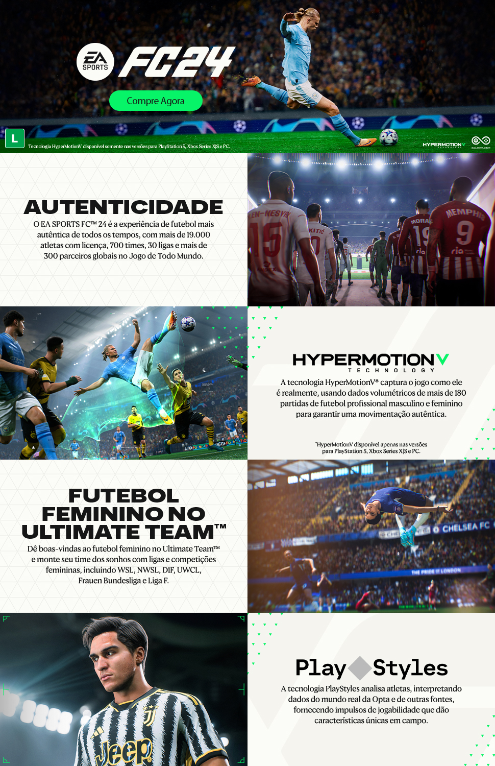 Jogo ea sports fc 24 Standard Edition Playstation 5 Mídia Física